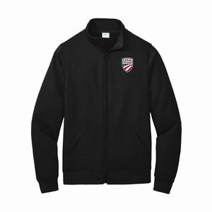 USA Cycling Core Fleece Cadet Full-Zip Sweatshirt