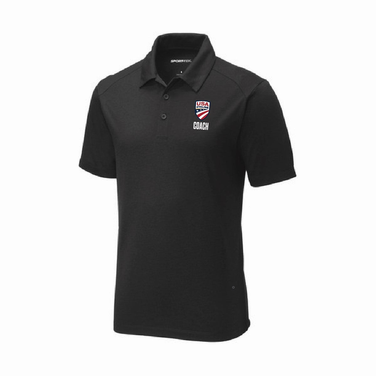 Men's USA Cycling Coach Tri-Blend Wicking Polo