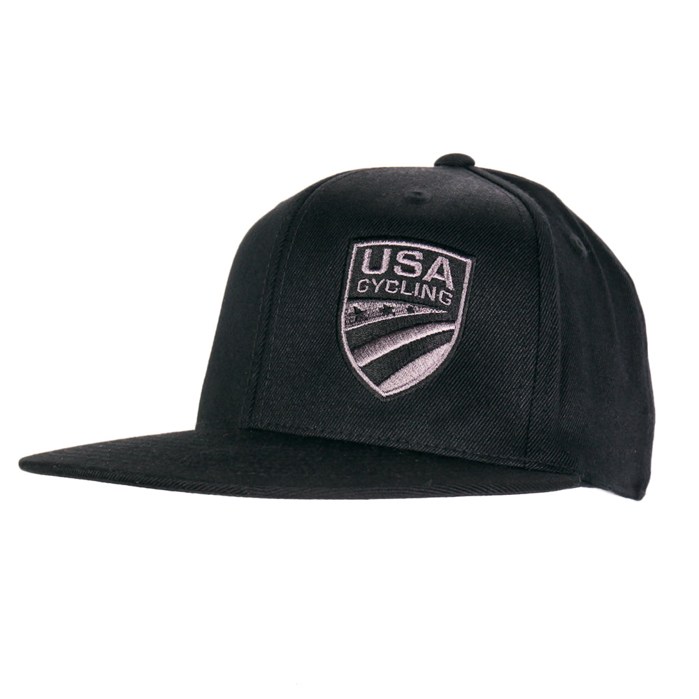 Black Flat Bill Hat