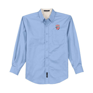 Men's Officials Long Sleeve Button Up