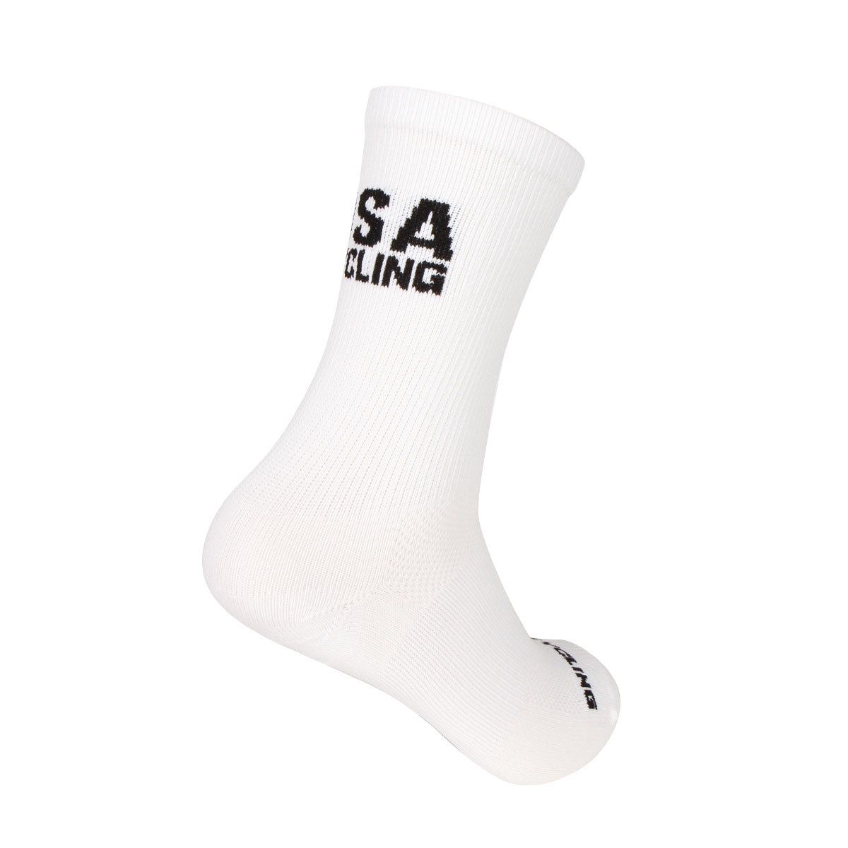 White Cycling Socks