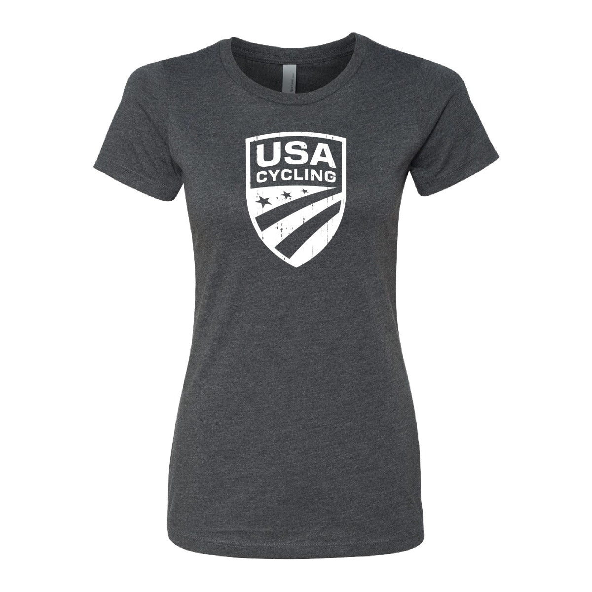 Women's One-Color Vintage Logo Charcoal Tee